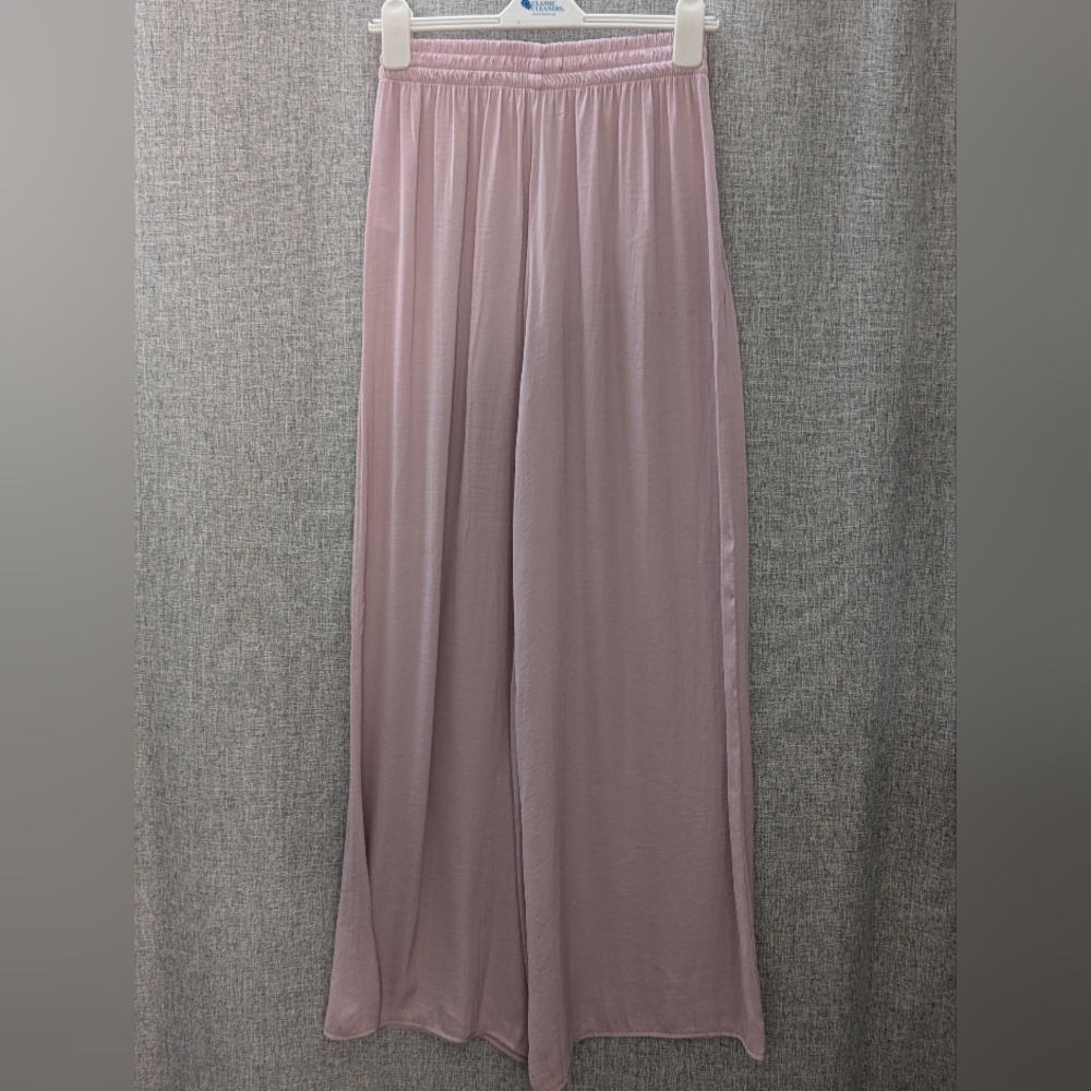 Silky Zara Lavender Palazzo Pant, Size Small - Picture 5 of 7